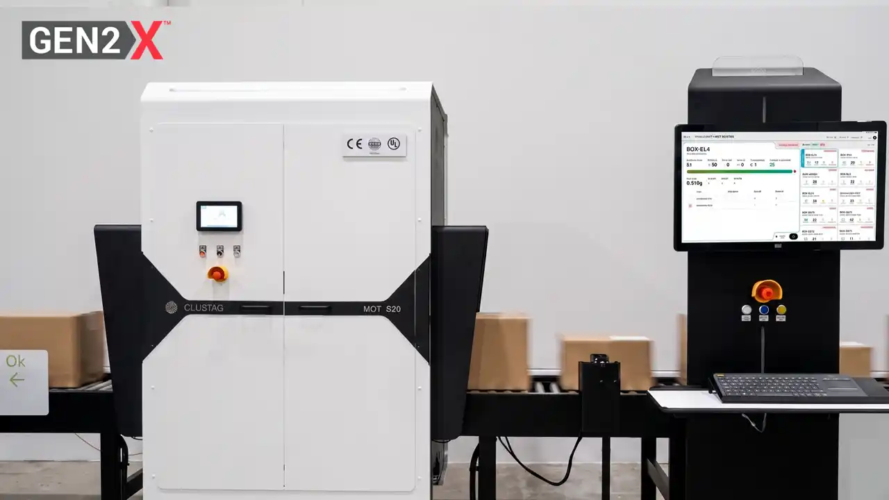 Estación de túnel RAIN RFID de Clustag que utiliza lectores Impinj R700 y tecnología Gen2X para verificar envíos a nivel de artículo con alta precisión y captura continua de datos