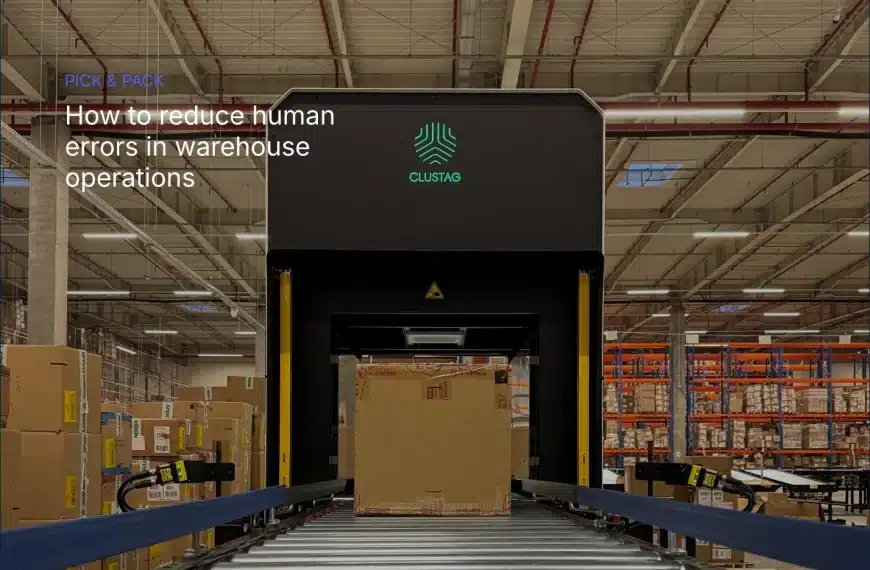 A box passing into an RFID tunnel to be scanned with RFID technology
