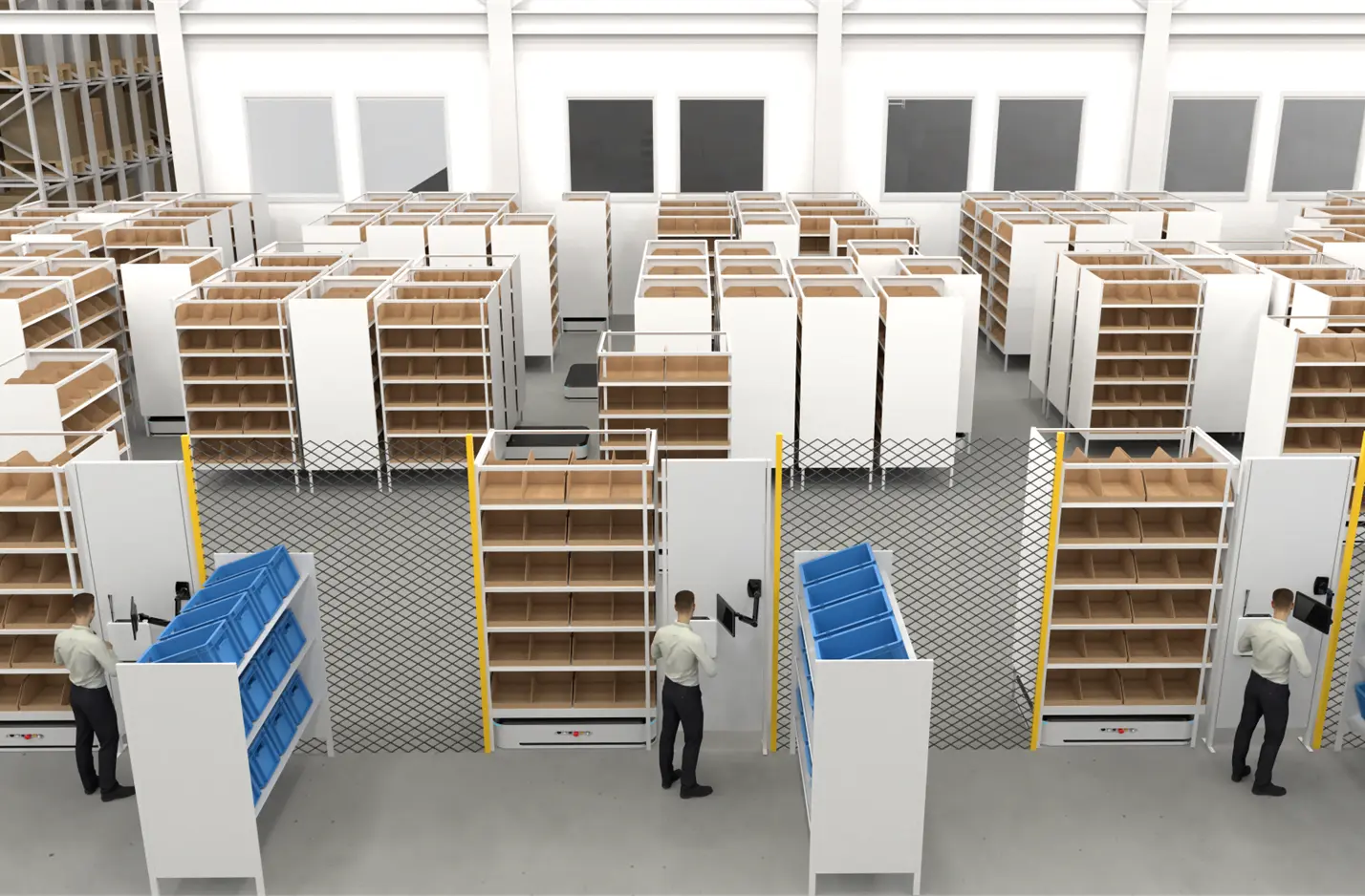 Sistemas shelf-to-person para operaciones de almacén más rápidas y precisas